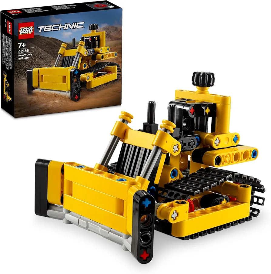 LEGO Technic The Bulldozer Construction Toy for Children, Excavator Vehicle, Gift for Boys and Girls from 7 Years, Imaginative Game 42163