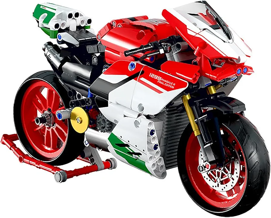 DAHONPA 672001 Motorcycle Model Building Blocks Set, 900 Pieces Bricks, MOC Toys as Gift for Kids or Adult