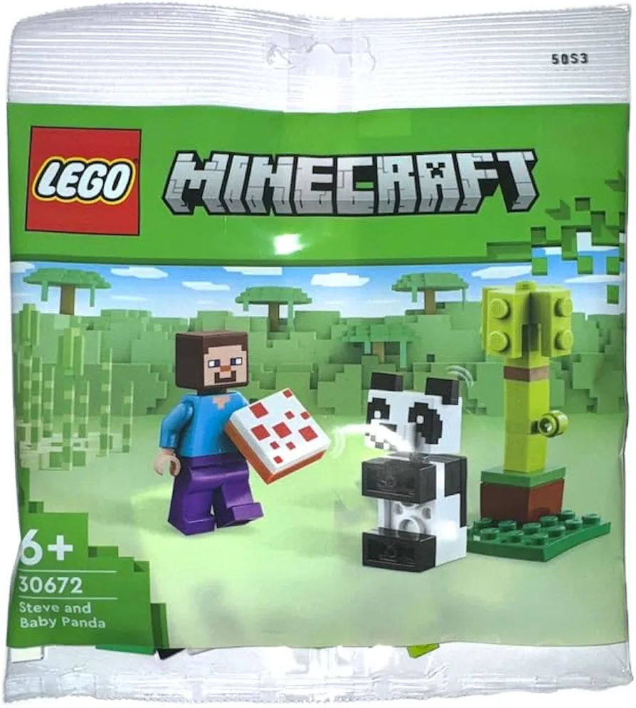 LEGO 30672 Minecraft Steve mit Baby-Panda