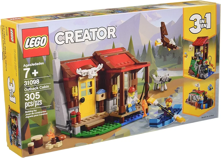 Lego Creator Outback Cabin 31098 Toy Building Kit (305 Pieces)