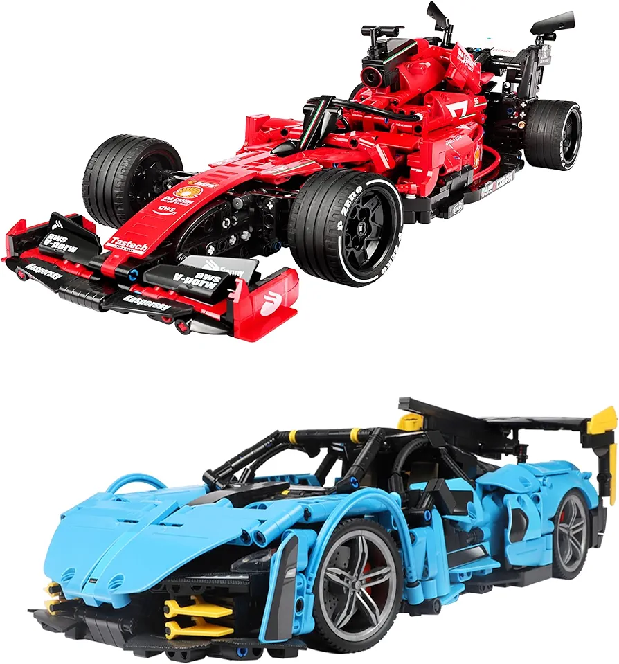 F1 Racing car and Sports Car technic Building Sets,Formula 1 Model Cars ，1：14 MOC Sports car Building Blocks,Collectible Kits for Kids 8+ and Adults