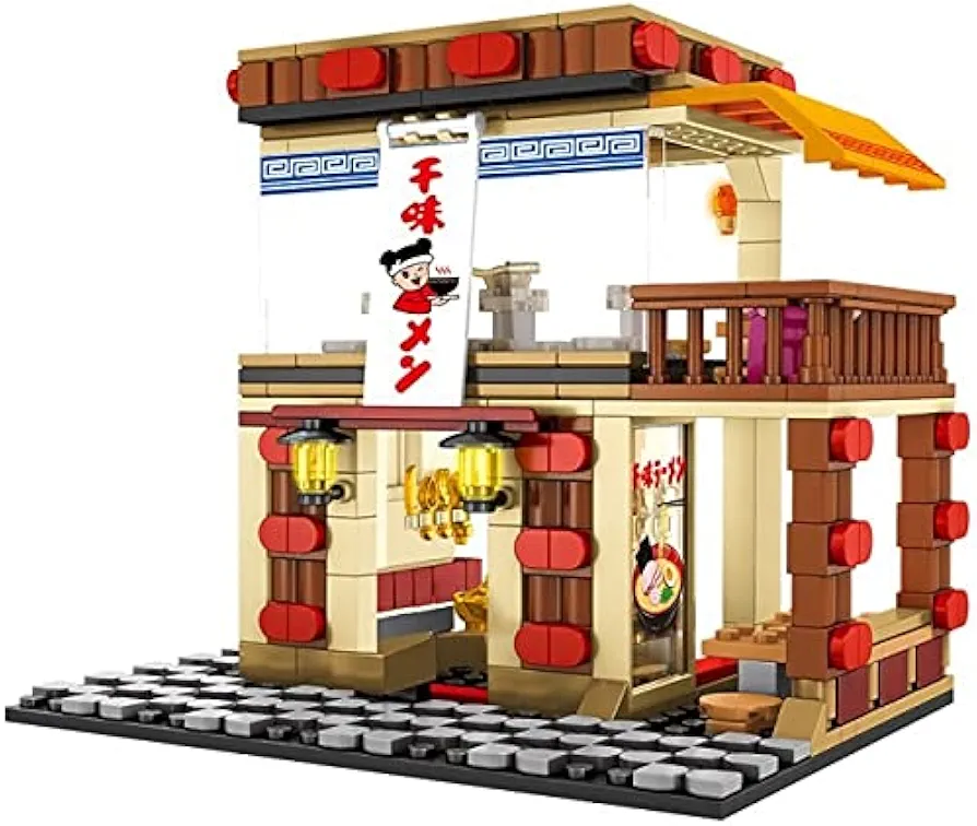 General Jim's Japanese Restaurant Urban Dining Experience Building Building Blocks Modular City Set