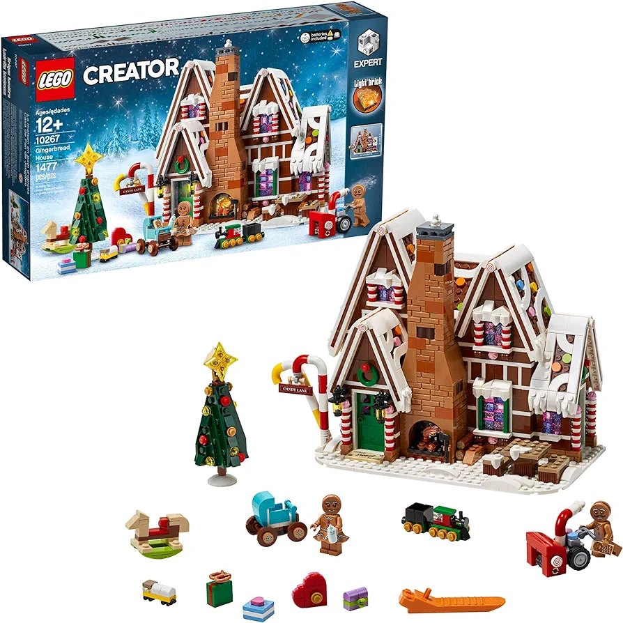 LEGO Creator Expert Gingerbread House 10267 Building Kit (1,477 Pieces)