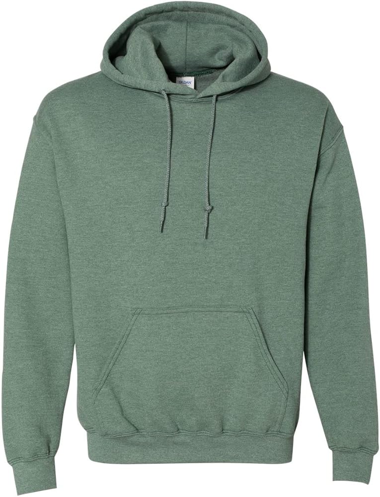 Gildan Men's Fleece Hoodie Sweatshirt, Style G18500, Heather Green, X-Large