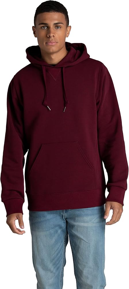 Fruit of the Loom Men's Crafted Comfort Fleece Crewneck Sweatshirts & Pullover Hoodies, Super Soft Cotton Blend, Sizes S-2X, Maroon Heather, XX-Large