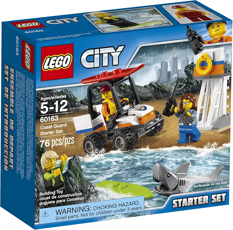 LEGO City Coast Guard Coast Guard Starter Set 60163 Building Kit (76 Piece)