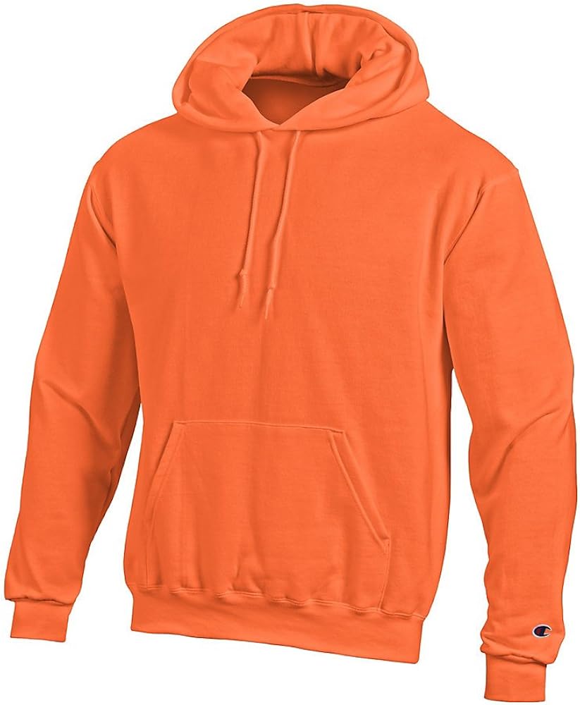 Champion Double Dry Men`s Action Fleece Pullover Hood Orange