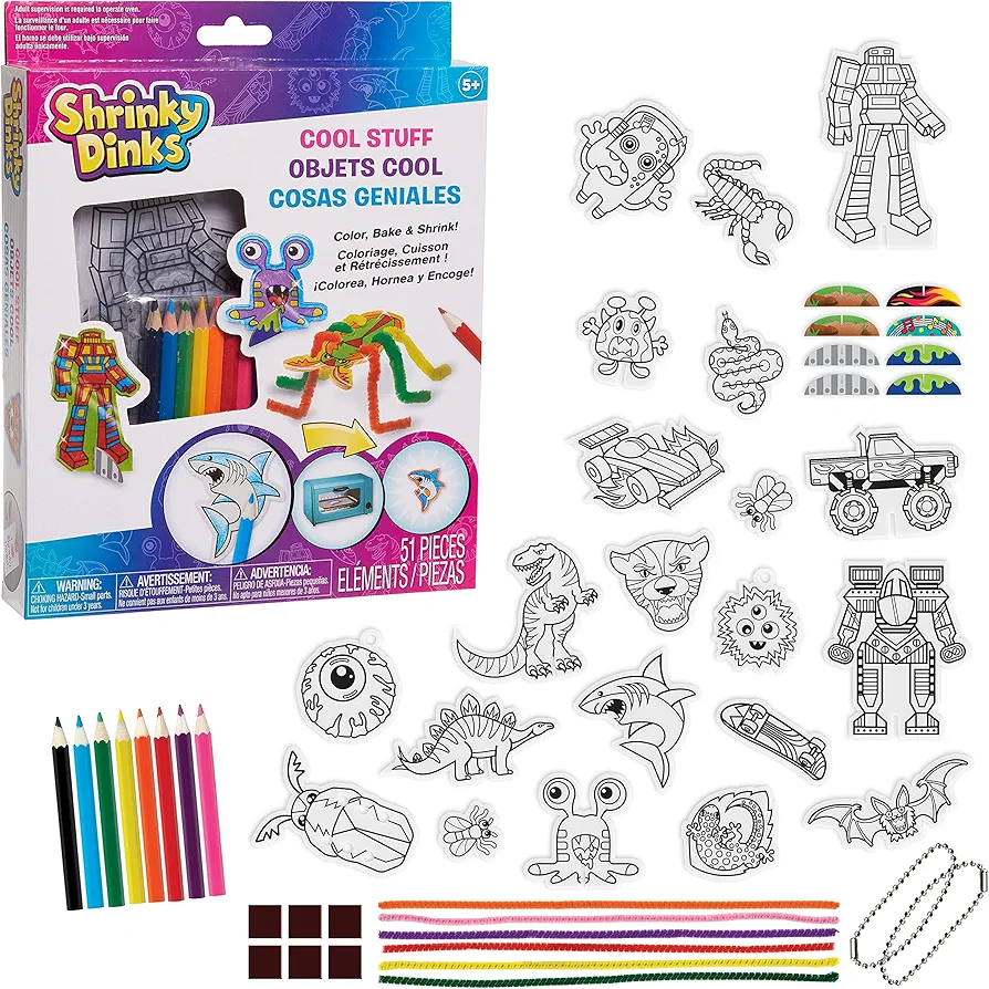 Just Play Shrinky Dinks Ultimate Crafting Kit, Kids Toys for Ages 5 Up