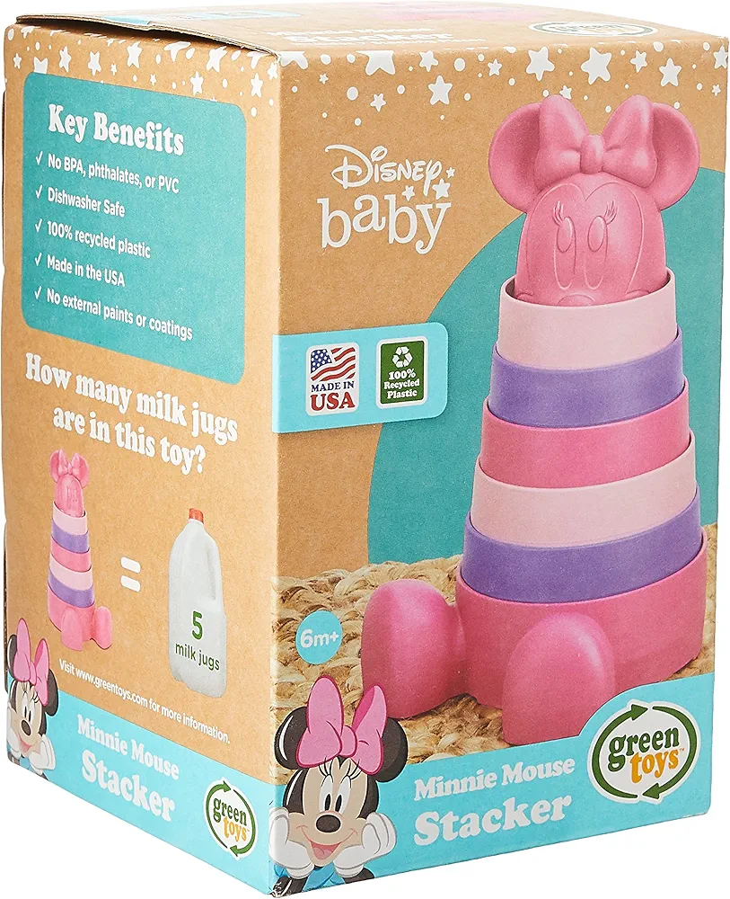 Green Toys Disney Baby Exclusive - Minnie Mouse Stacker, 7 Pieces