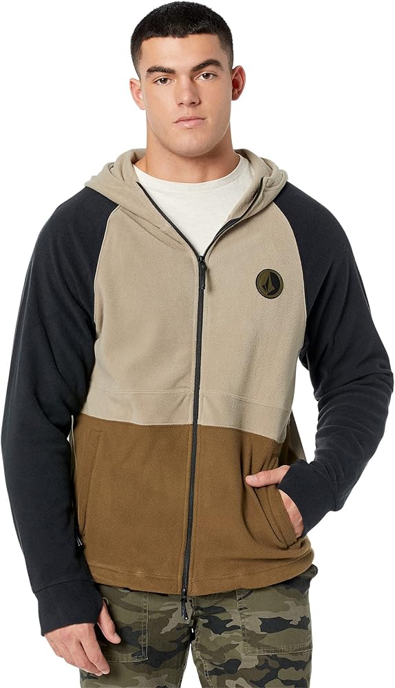 Volcom Men's V-Science Zip Hooded Snowboard Fleece Sweatshirt