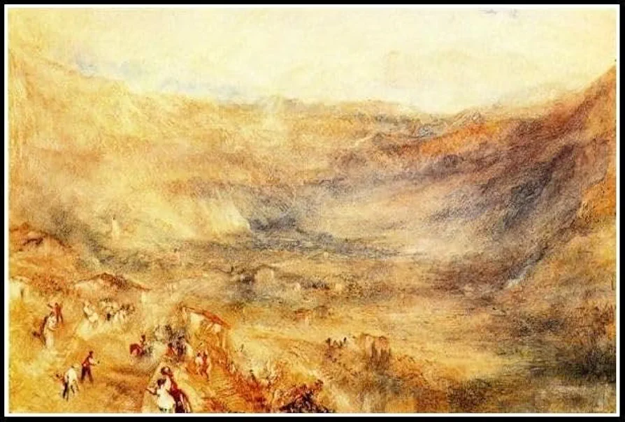 Paint by Numbers Kits for Adults and Kids The Brunig Pass from Meringen Painting by Joseph Mallord William Turner Arts Craft for Home Wall Decor