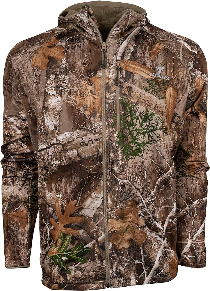 King's Camo Hunter Grid Fleece Full Zip Hoodie