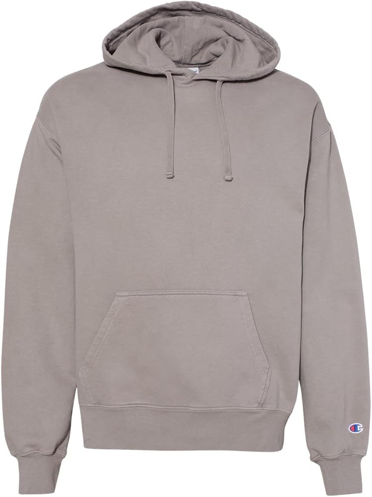 Champion - Garment Dyed Hooded Sweatshirt - CD450 - S - Concrete