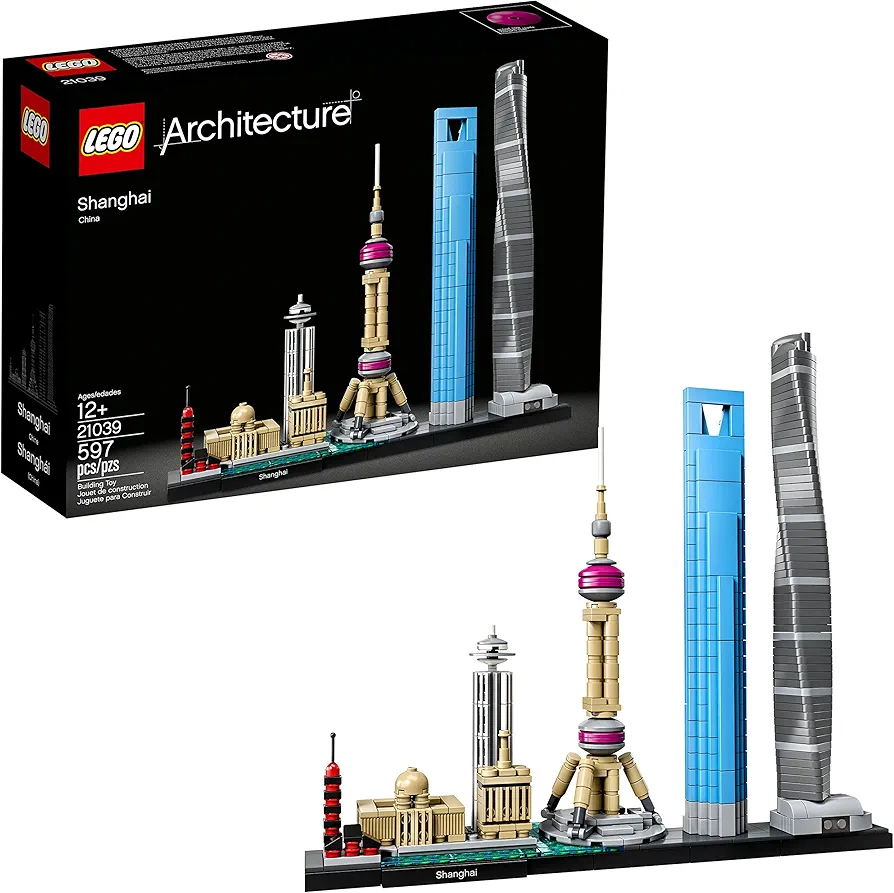 LEGO Architecture Shanghai 21039 Building Kit (597 Pieces)