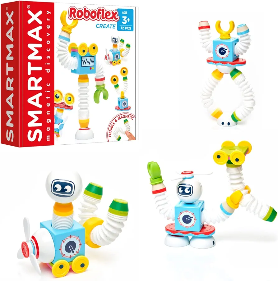 SmartMax Roboflex Magnetic Discovery Building Set for Ages 3+