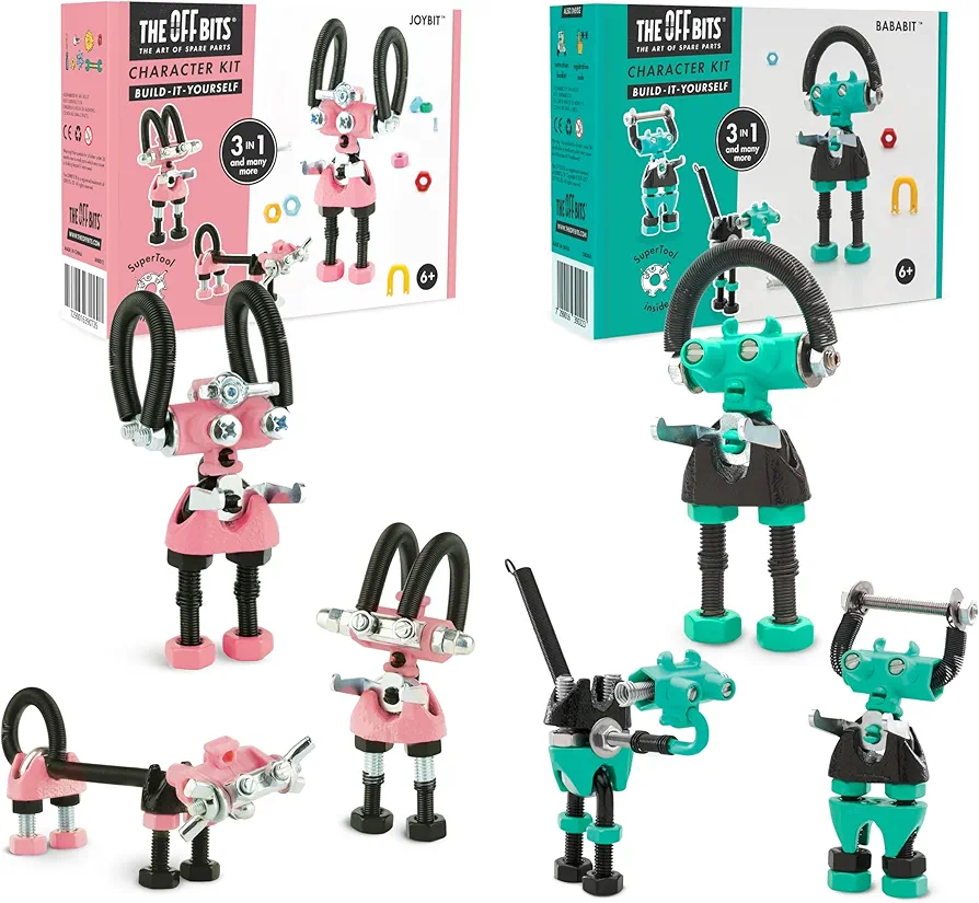 Robot Collection: BabaBit + JoyBit STEM Toys for Kids 6+, Engaging & Creative Toy Building Sets for Boys and Girls, Build Your Own STEM Building Toys Engineering Kit