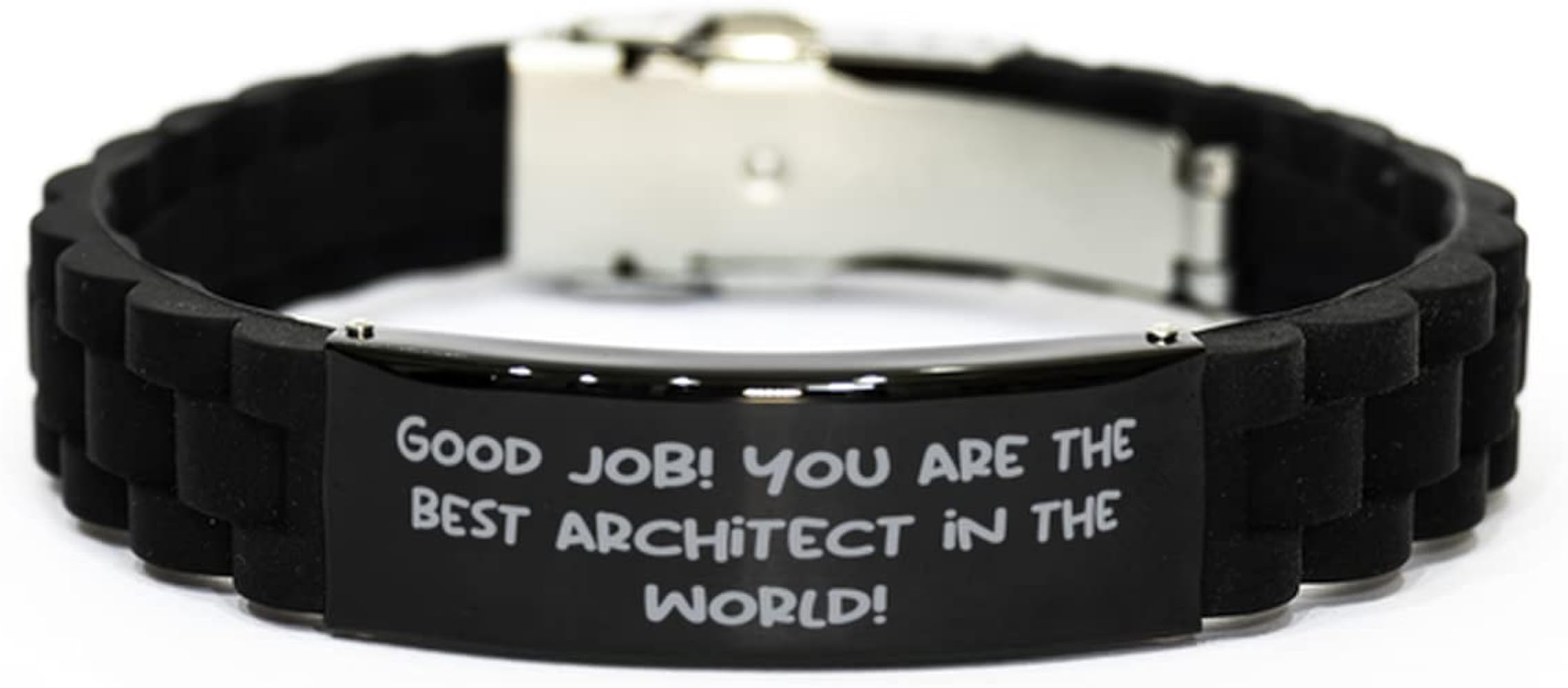 Inspire Architect Gifts, Good job! You are the best!, Useful Birthday Black Glidelock Clasp Bracelet Gifts For Coworkers, Architectural models, Building blocks, Construction toys, Tinker Toys, Legos,