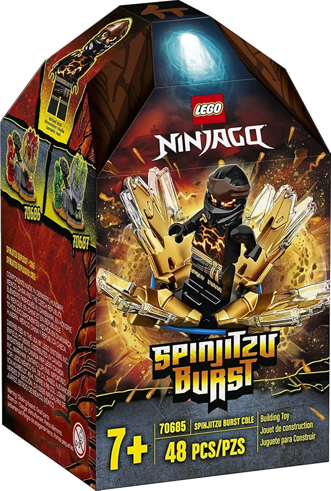 LEGO NINJAGO Spinjitzu Burst - Cole 70685 NINJAGO Accessory Set Building Kit Featuring Ninja Minifigure (48 Pieces)