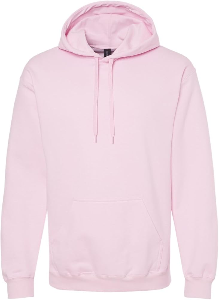 Gildan Mens Softstyle Hooded Sweatshirt, 2XL, Light Pink