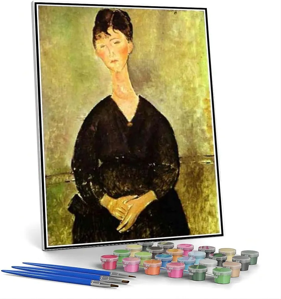 Paint by Numbers Kits for Adults and Kids Cafe Singer Painting by Amedeo Modigliani Arts Craft for Home Wall Decor