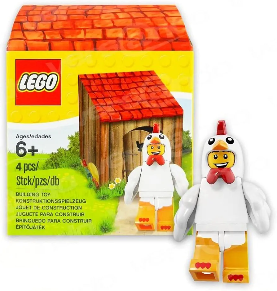 LEGO Chicken Suit Guy Minifigure with Coop