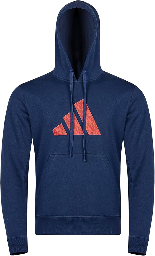 Adidas Graphic Pullover Hoodie - Sportswear Club Sweatshirt Men and Women for Athletic and Casual Wear, ADICLHDPS-CS (US, Alpha, Medium, Regular, Regular, Collegiate Navy)