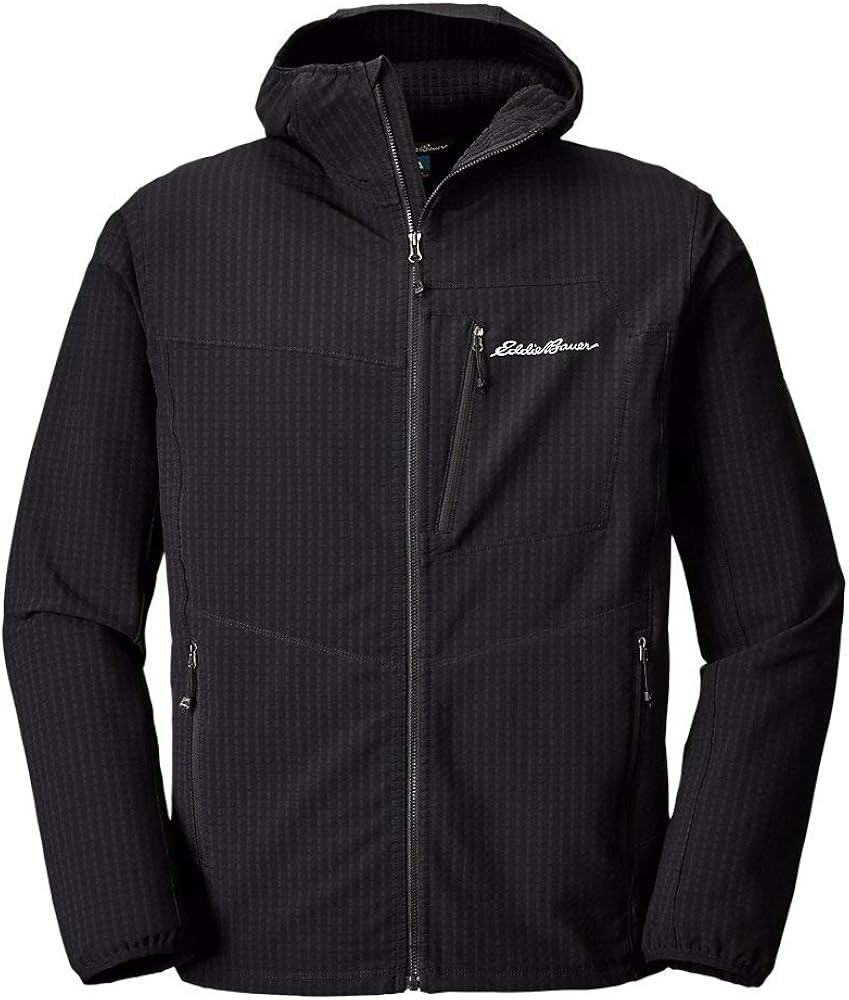 Eddie Bauer Men's Sandstone Backbone Grid Hoodie