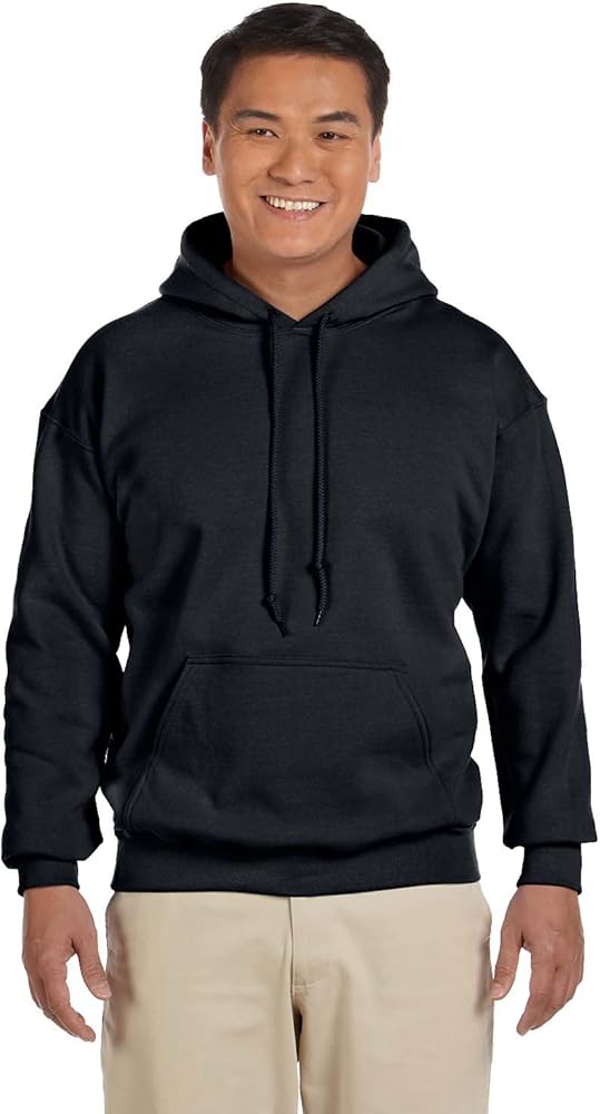 Gildan Mens Heavy Blend Hooded Sweatshirt, 4XL, Black