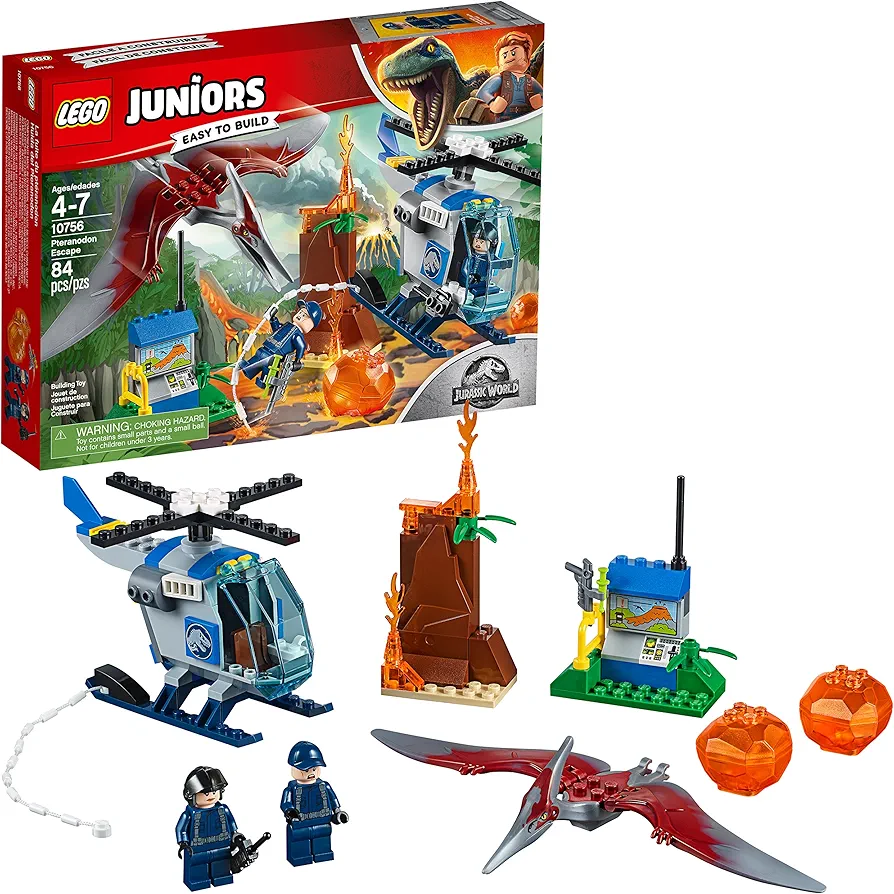 LEGO Juniors/4+ Jurassic World Pteranodon Escape 10756 Building Kit (84 Pieces)