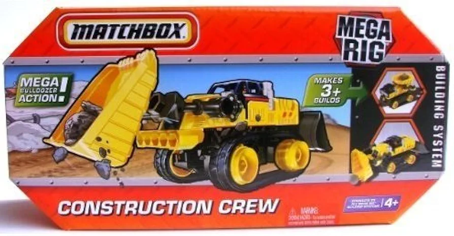 Matchbox Mega Rig Construction Crew Building System Toy