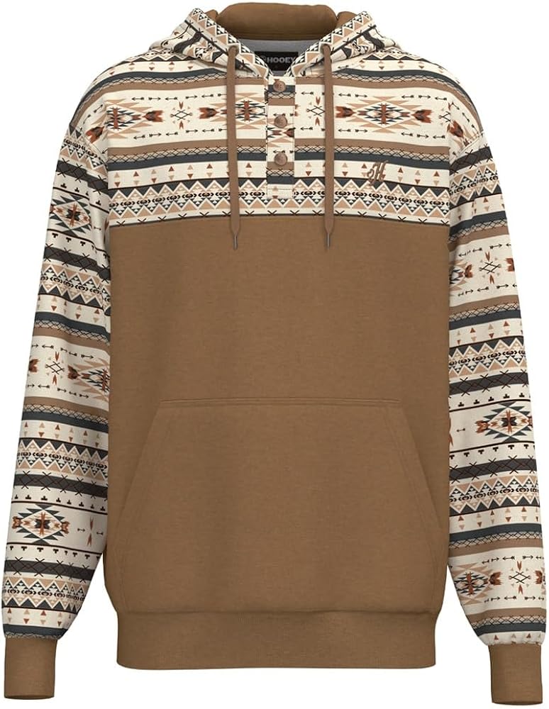 HOOEY Brown Aztec Jimmy Hoodie