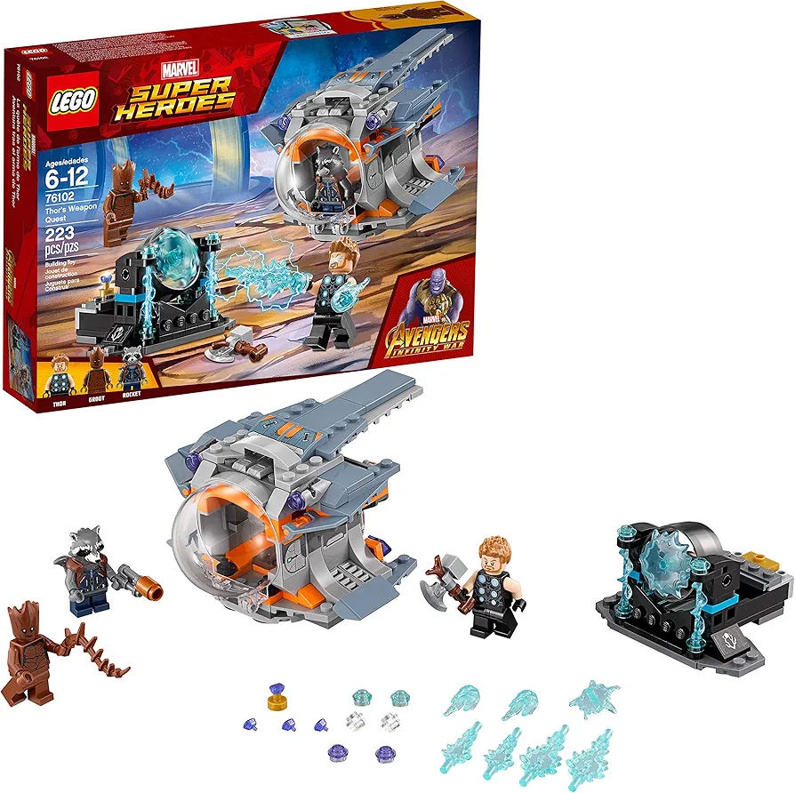 LEGO Marvel Super Heroes Avengers: Infinity War Thor's Weapon Quest 76102 Building Kit (223 Pieces)