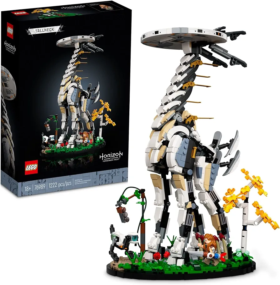 LEGO Horizon Forbidden West: Tallneck 76989 Building Set - Aloy Minifigure & Watcher Figure, Featuring Minifigure Accessories from The Game, Collectible Gift Idea for Teens, Adults, Men, Women