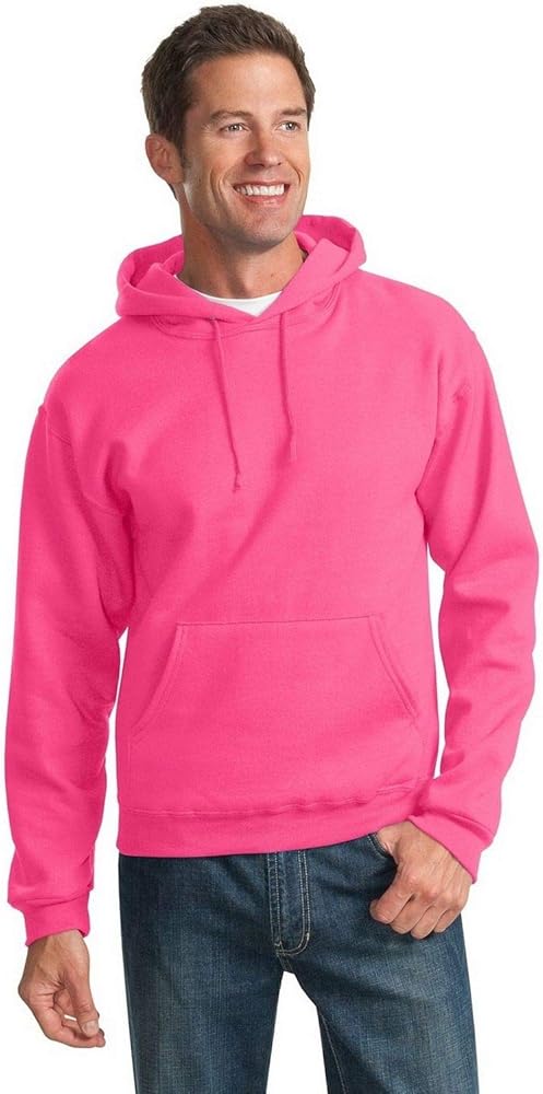 Jerzees 8 oz. NuBlend 50/50 Pullover Hood, Neon Pink - X-Large