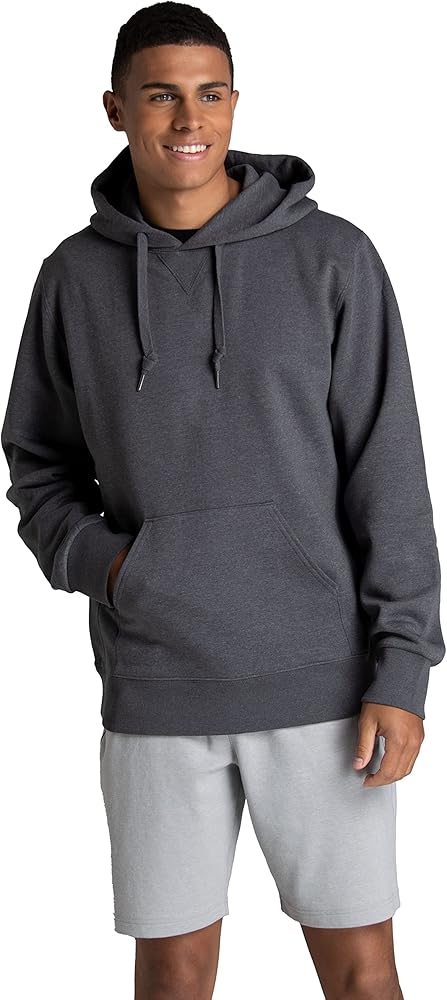 Fruit of the Loom Men's Crafted Comfort Fleece Crewneck Sweatshirts & Pullover Hoodies, Super Soft Cotton Blend, Sizes S-2X, Charcoal Heather, X-Large