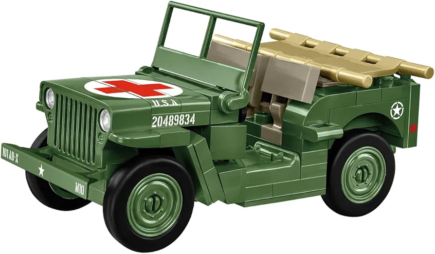 COBI Historical Collection WWII JEEP Willys MB, Medical Vehicle