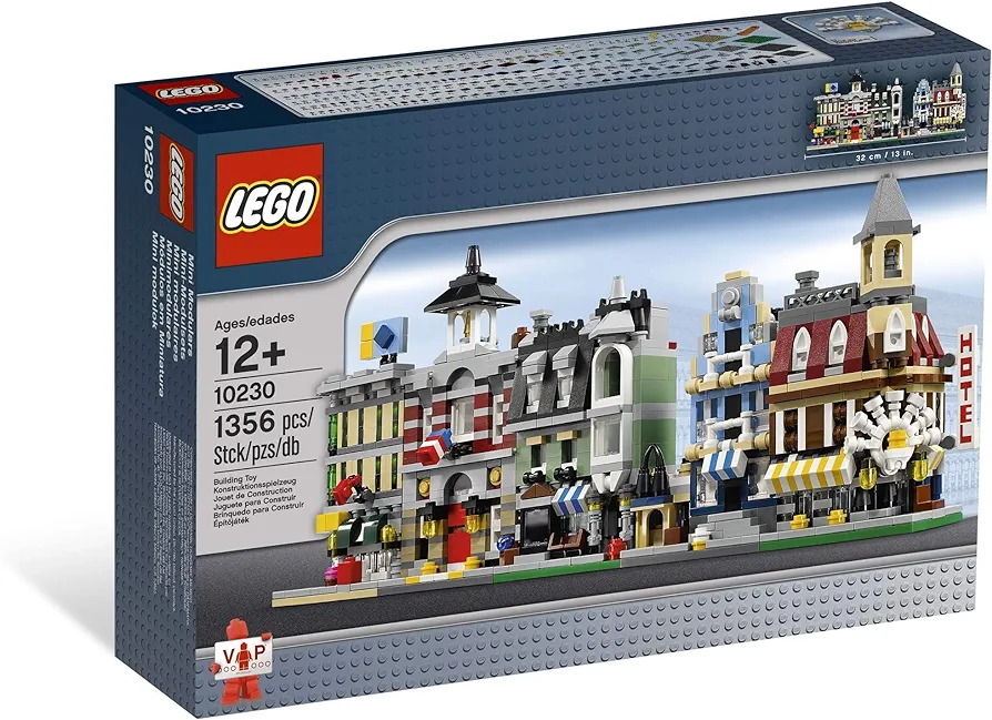 LEGO 10230 VIP Mini Module Set - Miniature Versions of The First 5 Sets of Modules (Coffee, Market, Vegetables, Fire Station and Large Stores)