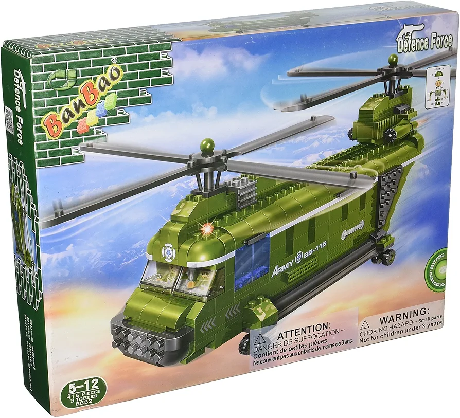 Chinook Helicopter Building Kit (263 Piece)