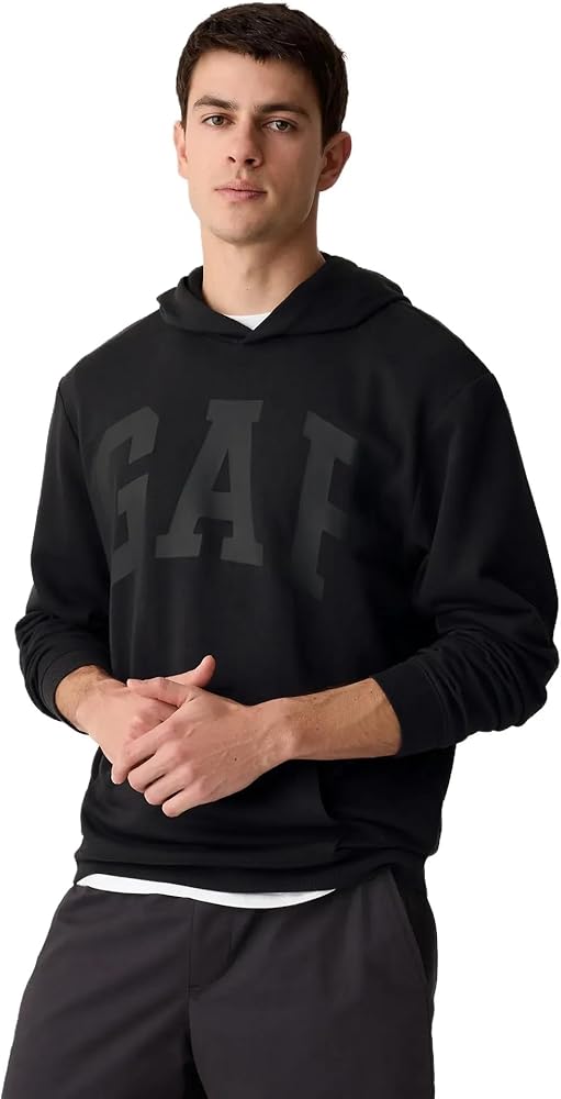 GAP Men's French Terry Logo Tonal Hood