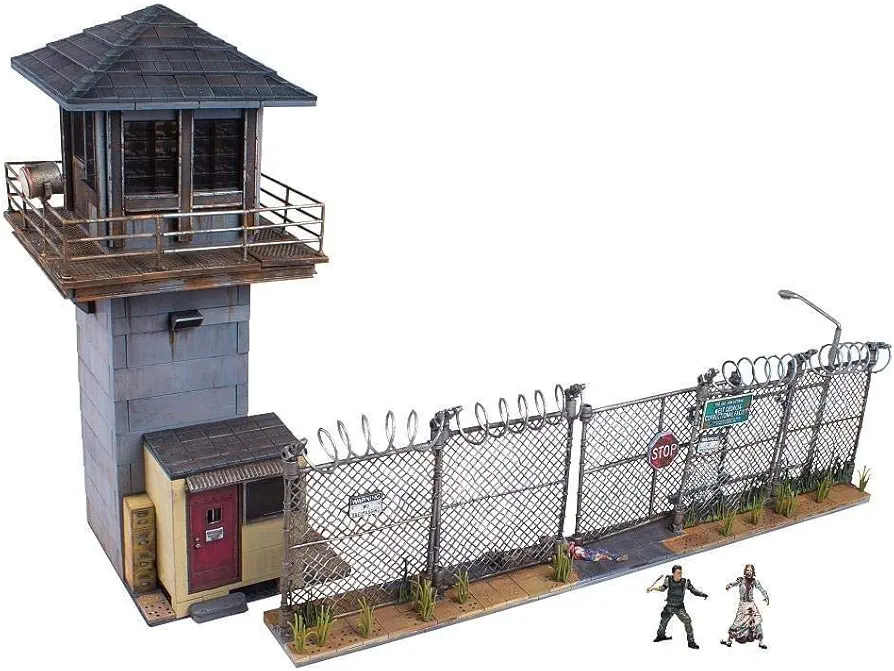 McFarlane Toys Building Sets -The Walking Dead TV Prison Tower & Gate Building Set