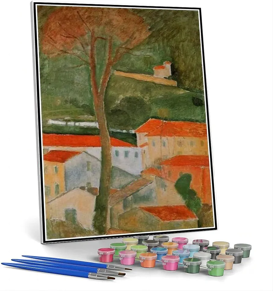 Paint by Numbers Kits for Adults and Kids Landscape Painting by Amedeo Modigliani DIY Painting Paint by Numbers Kits On Canvas