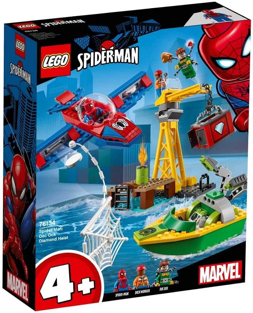 LEGO Marvel Spider Man Spider-Man: Doc Ock Diamond Heist 76134 Building Kit (150 Pieces)