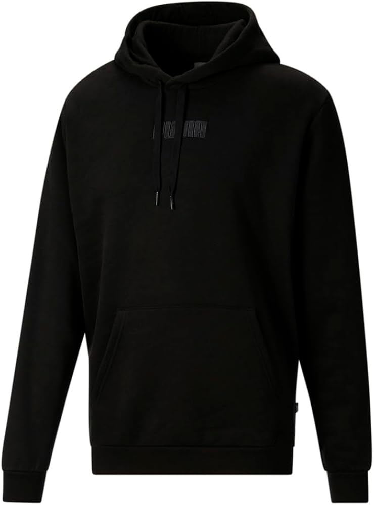 PUMA Men's Modern Basics 22 Fleece Hoodie Pullover Sweatshirt (as1, alpha, m, regular, regular, Black)