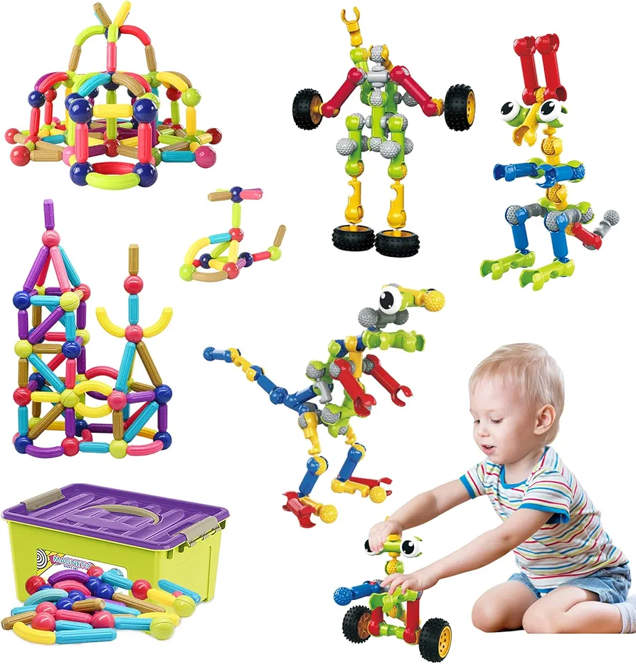 88PCS Magnetic buildnig blocks +109PCS Kids Buildng Blocks